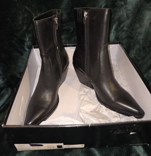 Neu im Karton Dolce Vita Vikram schwarze Damen-Lederstiefel Größe 6 Einzelhandel 175 $ - Bild 7 von 13