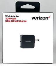 Verizon GaN 30W Fast Charge USB-C Wall Charger for Galaxy S23/S22/S21/Ultra/Note
