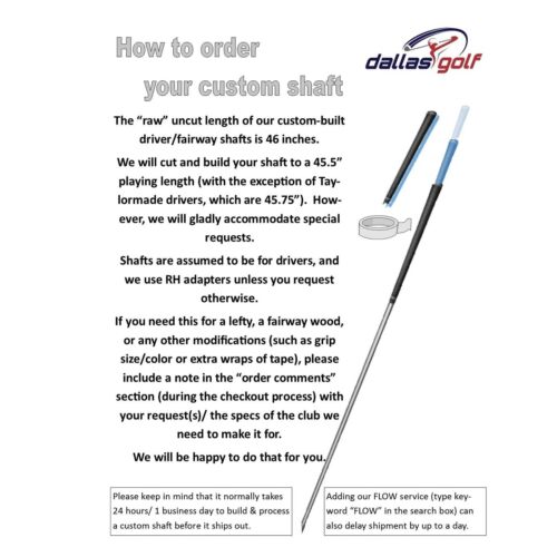 Graphite Design Tour AD IZ 6 Graphite Shaft + Adapter & Grip - Picture 4 of 4