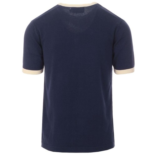 NEW MADCAP MENS 70s 60s MOD RETRO SHORT SLEEVE HENLEY GRANDAD T-SHIRT MC569 Zen - Picture 12 of 13