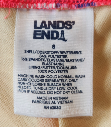 Girls Lands’ End Swim Brief Boy-Shorts Bottoms, Multicolor Sizes 6 and 8 - Picture 4 of 9