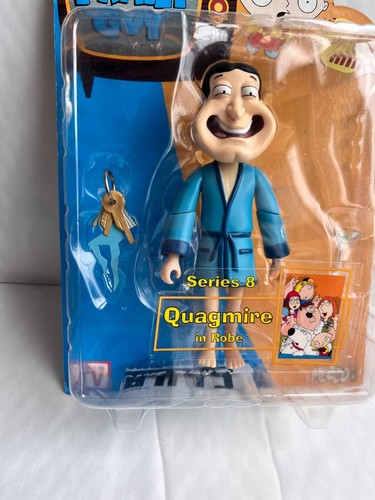 BNIB MEZCO TOYZ FAMILY GUY SERIES 8 QUAGMIRE IN ROBE TOY ACTION FIGURE VARIANT - Picture 3 of 6