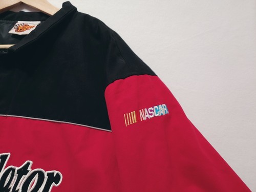 Vintage Dale Earnhardt The Intimidator NASCAR Jacket Mens Medium Black Red - Picture 9 of 13