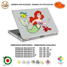 Mermaid sticker notebook tablet sticker cartoon picture print pvc 3 pcs.