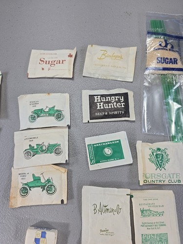 Vintage Sugar Company 19 Sugar Packets & Cube, IHOP, Cars & Country Club UNUSED - Picture 4 of 7