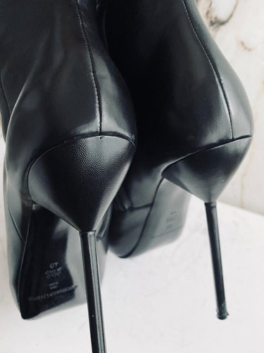 Gianmarco Lorenzi Women Leather Boots Very Rare Model Sexy Heels Size 40 - Picture 17 of 24