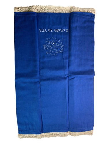 Juego de 2 paños azules con eructo para bebé niño niño y avión con borde de ganchillo hechos a mano - Imagen 9 de 10