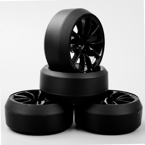 4x 1:10 RC pneus pneu 12mm hex pour HPI voiture de dérive de vitesse  - Picture 1 of 6