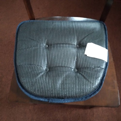 Navy Blue Seat Padded Cushion For Dining Room Chairs Single Chairs Polyester x 2 - Picture 6 of 9