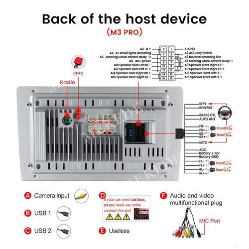 For Honda Civic 2015-2020 Android 13 Carplay Car Stereo Radio GPS Navi Head Unit - Bild 17 von 17