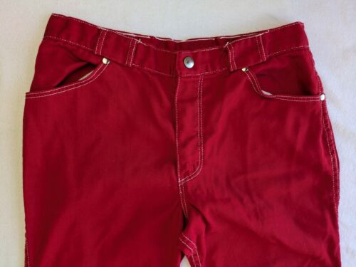 Jeans svasati vintage AWrangler Bell Bottoms rosso anni 70 punto bianco 30" raro da trovare - Foto 2 di 24