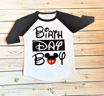mickey mouse birthday boy shirt