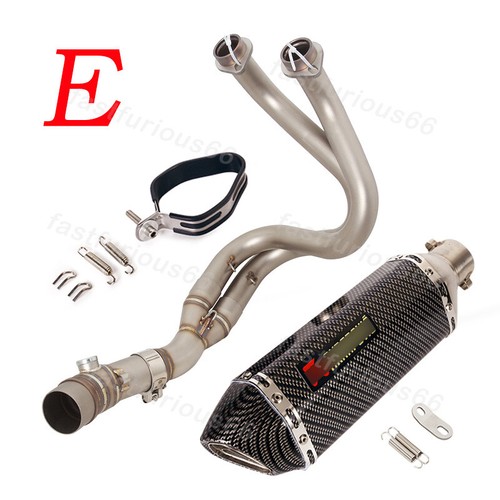 For Yamaha ER6N ER6F 12-2016 Exhaust Tail Header Pipe Muffler Silencer DB Killer - Picture 9 of 12