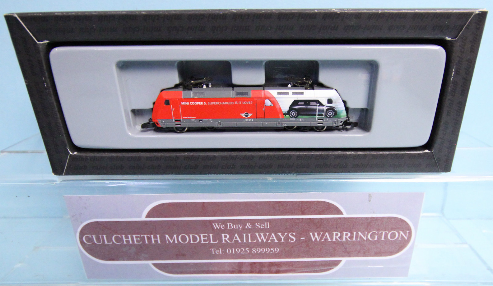 MARKLIN 'Z' 88670 DB BR101 'MINI COOPER ADverdeISING' ELECTRIC LOCO BOXED 138W MARKLIN 'Z' 88670 DB BR101 'MINI COOPER ADverdeISING' ELECTRIC LOCO BOXED 138W