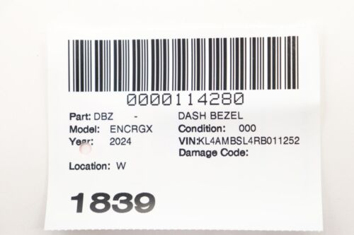 2024 - 2025 BUICK ENCORE GX DASH HVAC CLIMATE CONTROL SWITCH BEZEL OEM 42842418 - Bild 15 von 15