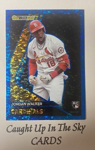 2023 Topps Update Jordan Walker RC Blue Black Gold SP Cardinals PR/600