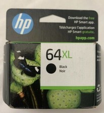 NEW Genuine HP 64XL Black Ink Cartridge N9J92AN OEM Sealed Exp 2026-2027