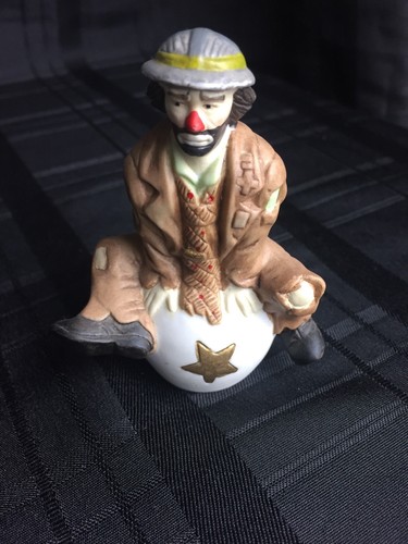 4er Set Emmett Kelly Jr Signature Collection Flambro Clowns Zirkus Bälle Ständer - Bild 5 von 10