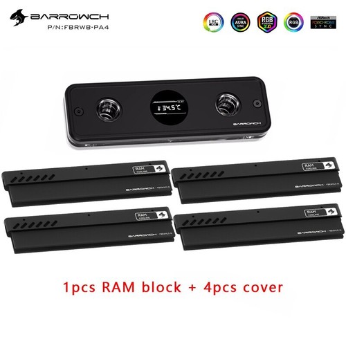 Barrowch Temperature Display RAM Block For PC Memory Heat Dissipation Radiator - 第 14/25 張圖片