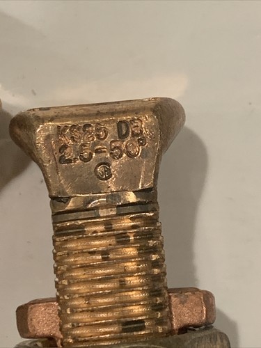 Lot of 2 Burndy KS25.DB 2.5-50 Degree 14-1/OT 1/OR Split Bolt Connector KS25DB - Picture 8 of 8