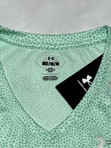 Under Armour women’s Short Sleeve Loose Velocity Polka Dot Print T-Shirt Sz M - Picture 5 of 5
