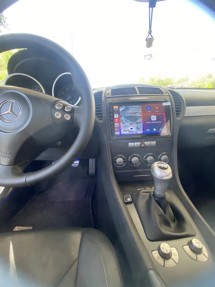 CARTABLET MERCEDES SLK R171 ANDROID Comandi Volante Carplay Bluetooth USB touch - Immagine 3 di 4