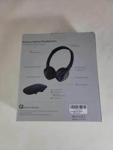 Jelly Comb Wireless Optical TV Headphones with Transmitter and Cables - Picture 2 of 10