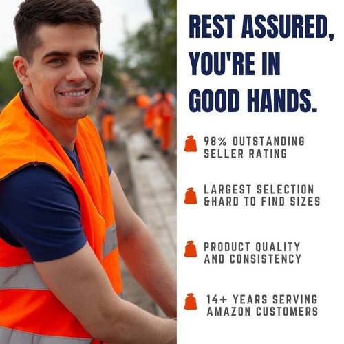 Plasticplace 55-60 Gallon Trash Bags, Orange, 1.2 Mil, 50 Count - Picture 9 of 9