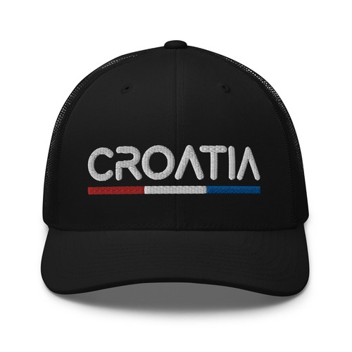 Minimale kroatische Flagge Truckermütze Netz Kroatien Trucker Kappe - Bild 5 von 14