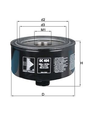 MAHLE ORIGINAL OC404 Ölfilter für VW - Bild 1 von 2