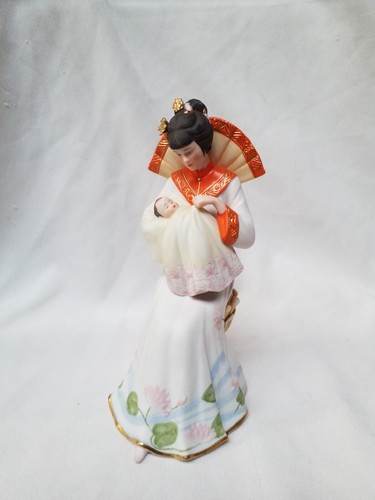 Figura Bisque asiatico Tien Hou Ashton Drake Gallery 1986 Dea dei bambini 3394A - Foto 16 di 16