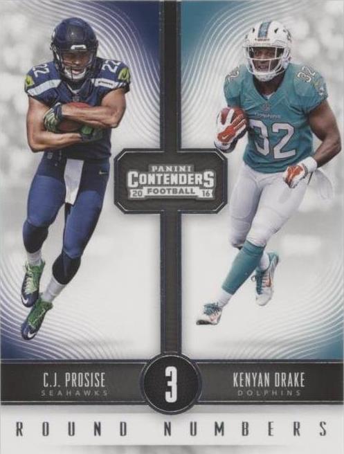 2016 Panini Contenders C.J. Prosise Kenyan Drake #12 - 1 of 2
