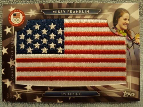 MISSY FRANKLIN 2016 Topps Olympics USA FLAG PATCH CARD /99 #USAF-MF swimming - Picture 1 of 2