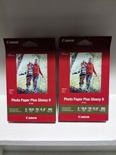 Canon PP-301 Inkjet Photo Paper Plus Glossy II 4" x 6" 100 Sheets New QTY 2 