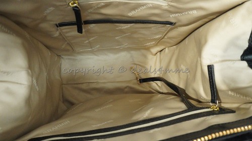 NWT Brahmin Caroline Satchel/Shoulder Bag in Natural Fontella MSRP $475 - Picture 12 of 14