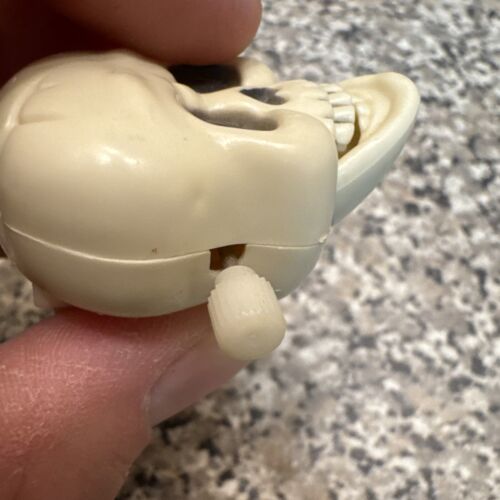 Testa scheletro avvolgibile vintage denti chiacchieroni teschio non funzionante (147) - Foto 8 di 8