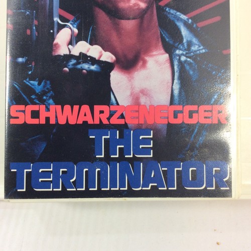 Terminator Arnold Schwarzenegger VHS Tape Original 1984 Thorn EMI Rare Hard Case - Picture 5 of 11
