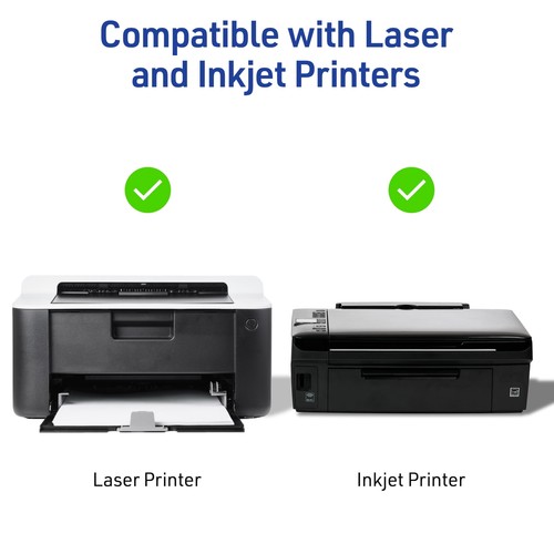 Avery Shipping Labels, 5-1/2" x 8-1/2", Paper, White, Laser/Inkjet, 20 Labels - Picture 7 of 7