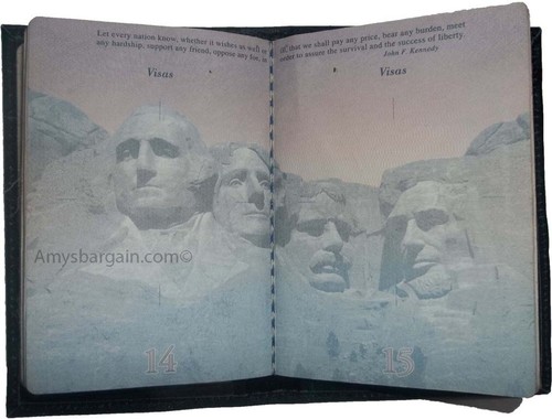 Nuevo EE. UU. Cuero Pasaporte Estuche Cartera Crédito ATM Tarjeta Soporte Identificación Nuevo - Imagen 41 de 48