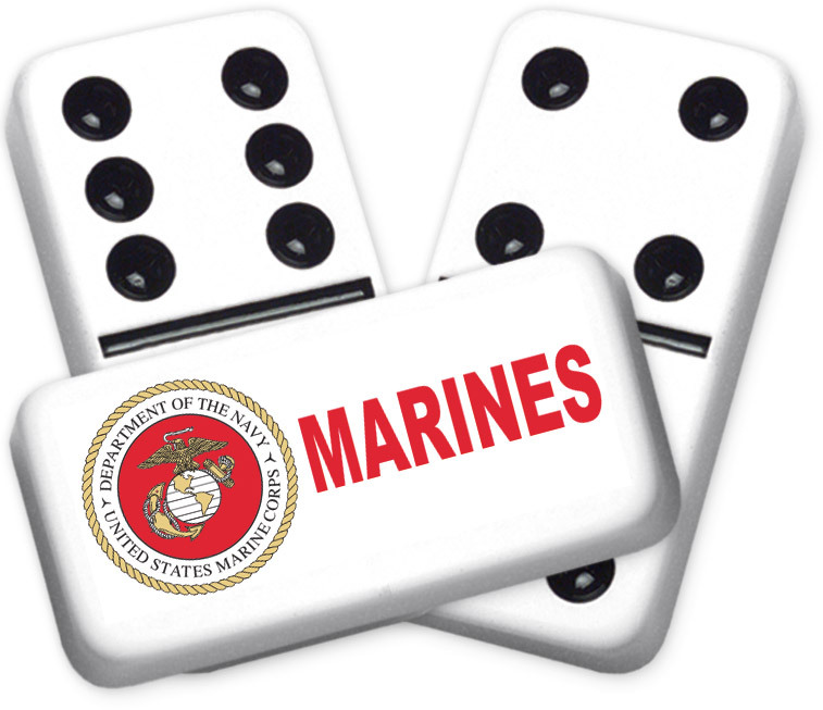 Career Series Marines Design Double six Professional Größe Dominoes Career Series Marines Design Double six Professional Größe Dominoes
