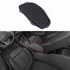 Schwarzes Leder Zentralkonsole Armlehne Abdeckung für BMW X1 F48 2016-2022