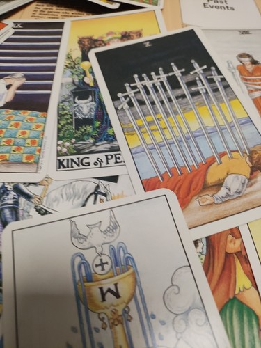 Vintage 90s Universal Waite Tarot Deck Pictorial Key Book Instructions Guide Set - Bild 8 von 17
