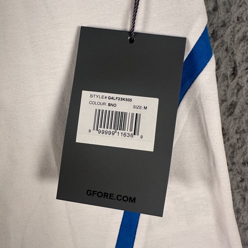 G Fore Golf 1/4 Zip Performance Pullover Womens Size Medium White Geometric NWT - Picture 3 of 10