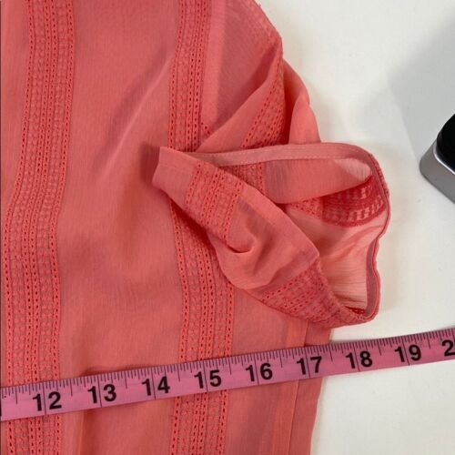 J. Crew Fit & Flare Dress Size 2 Modest Short Sleeve Coral - Picture 10 of 15