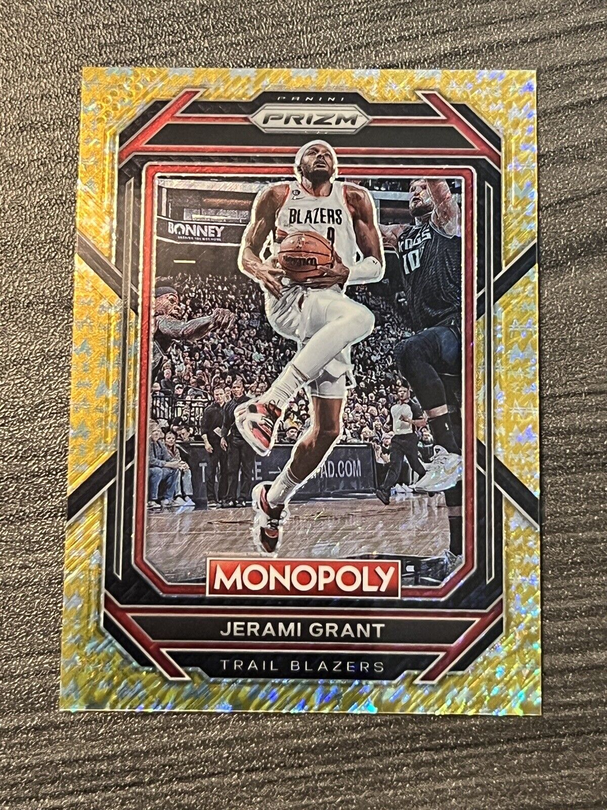 2022-2023 Panini Prizm Monopoly JERAMI GRANT Gold Money Shimmer /500 PORTLAND 75