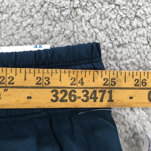 Stretchtech Sweat Short Womens 4X Blue High Rise Wide Leg Elastic Waist NEW - Picture 4 of 12