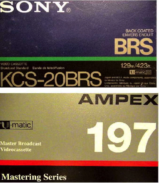 100 U-Matic Recorder Sony Umatic Videobänder Tape Band KCA KCS BRS Broadcasting - Bild 3 von 4