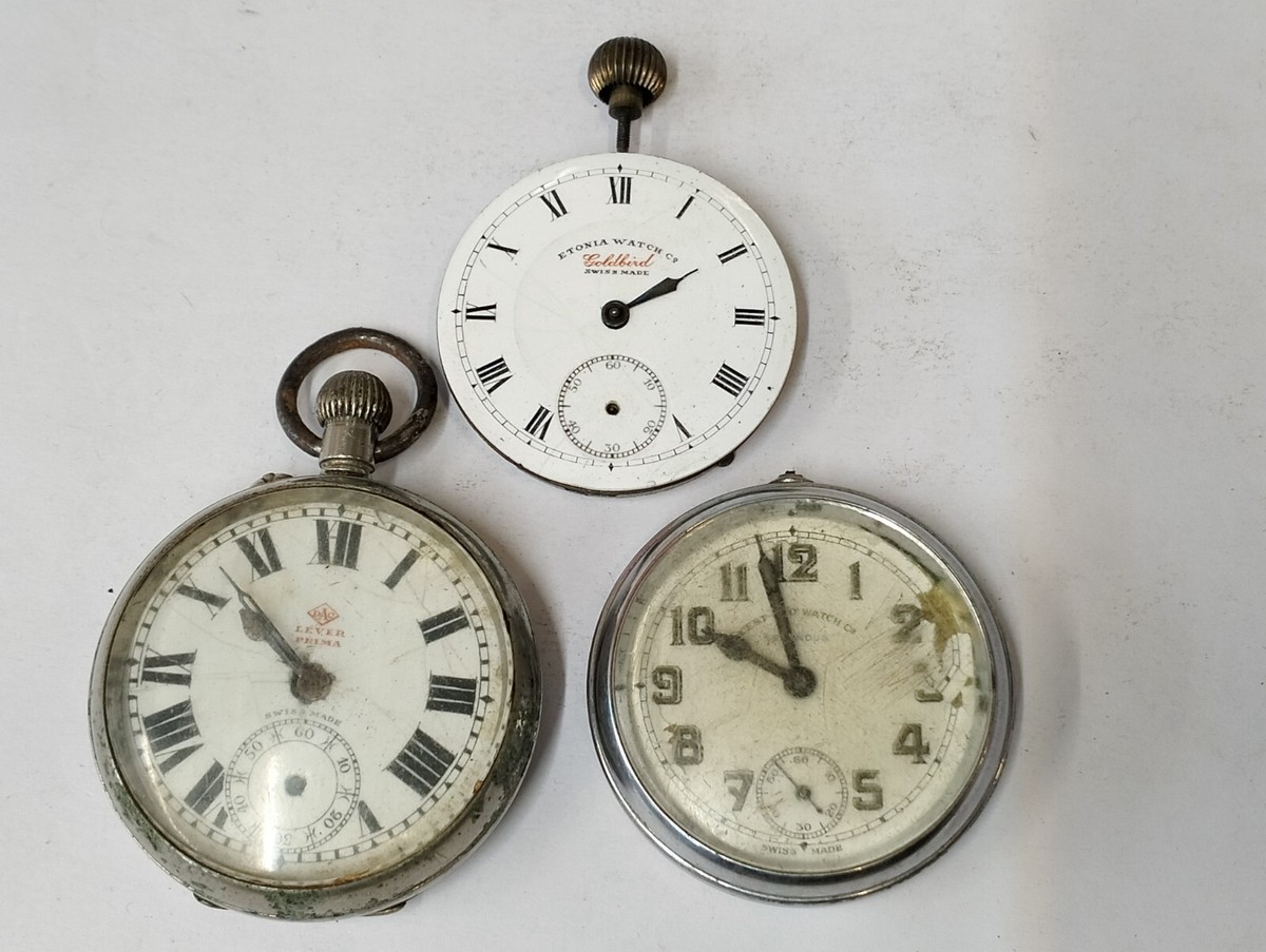 WEST END WATCH CO. & OTHER 2 PIECE LOTT POCKET WATCH NOT