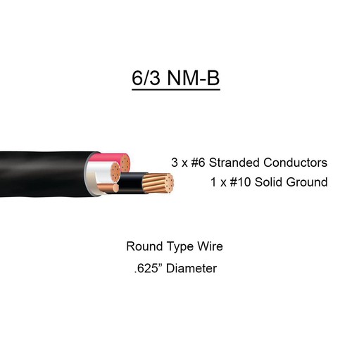 6/3 NM-B x 60' Southwire "Romex®" Elektrokabel - Bild 2 von 2