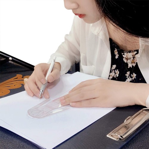 4 Models Fashion Illustration Rulers, Fashion Sketching Templates Ruler, Fashion - Picture 4 of 6
